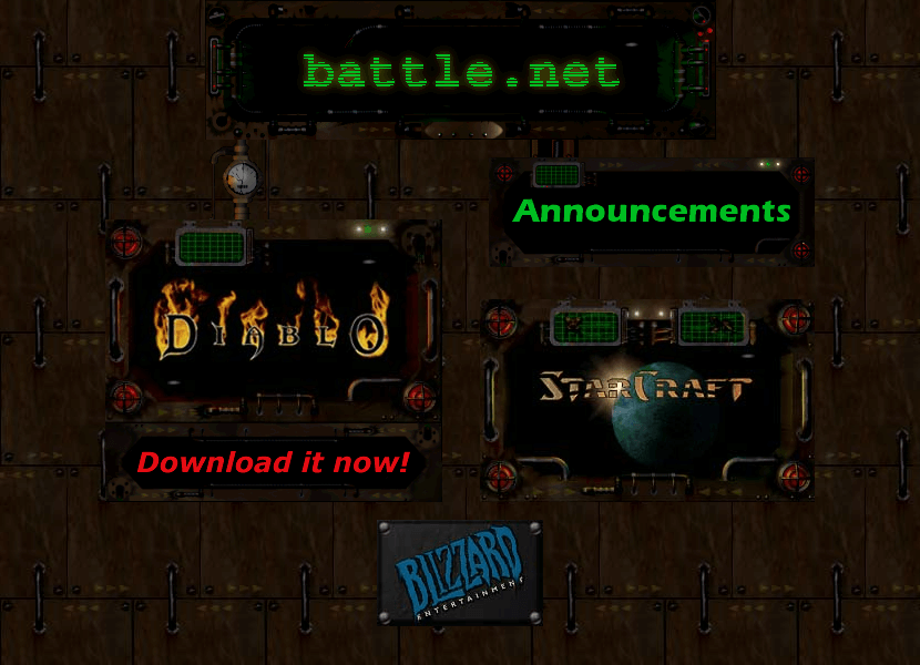 Battle.net website in 1997