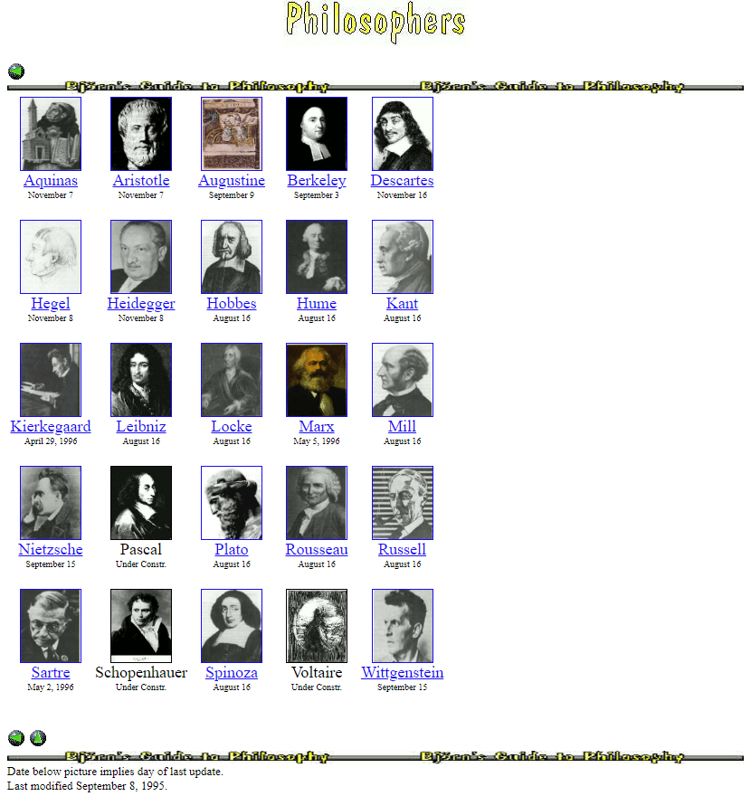 Bjorn Christensson – Philosophers Guide website in 1995