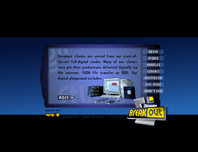 Breakout flash website in 1998