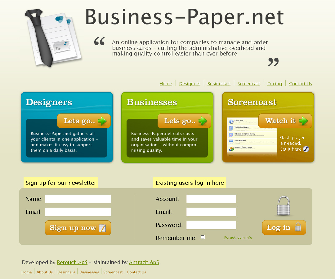 Business-Paper.net in 2007