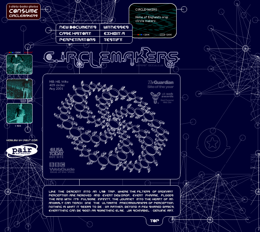 CircleMakers website in 1999