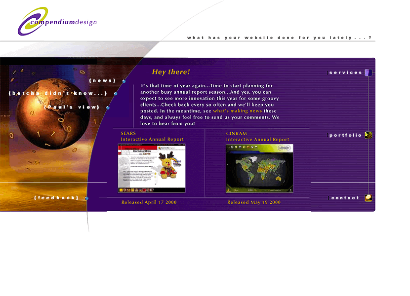 Compendium Design in 2001