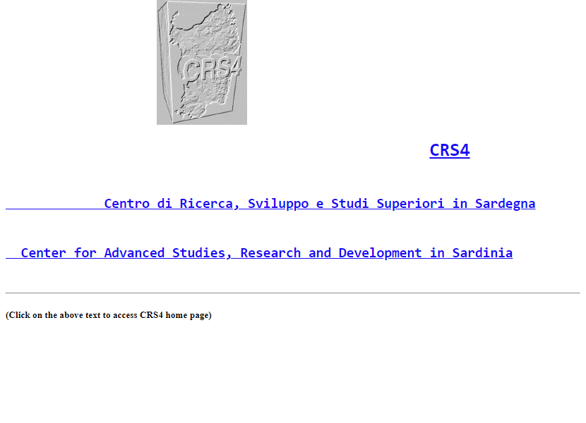 CRS4 website in 1993