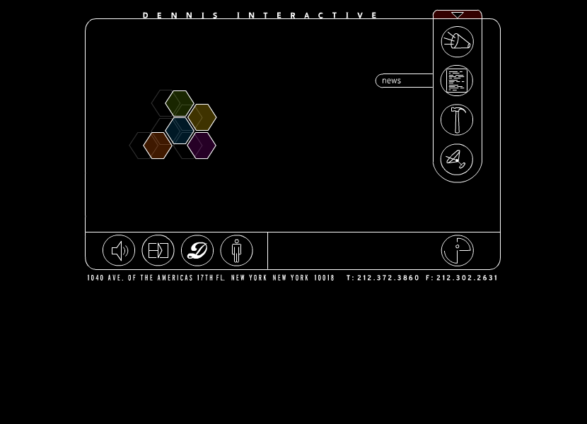 Dennis Interactive flash website in 1999