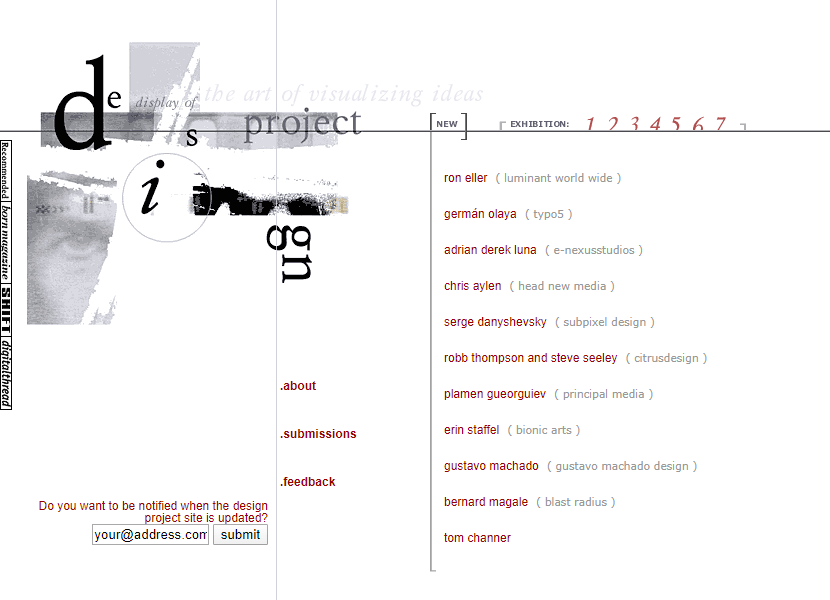 Design Agency website in 2001