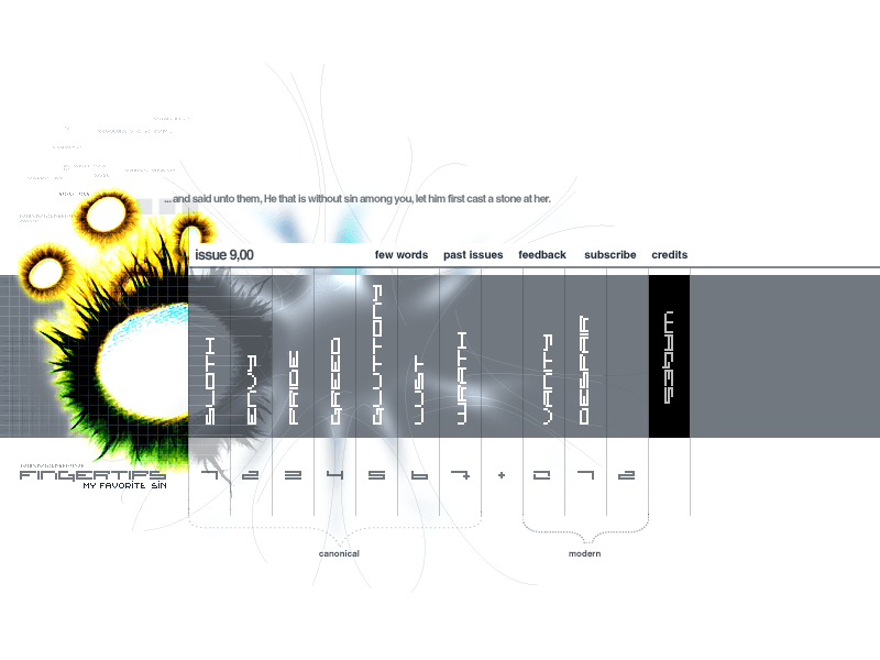 Fingertips website in 2000