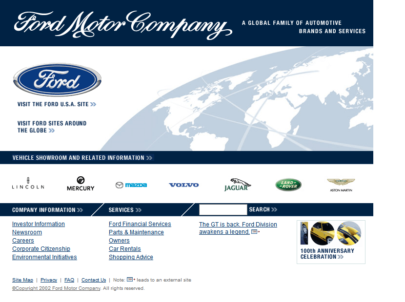 Ford Motor Company in 2002