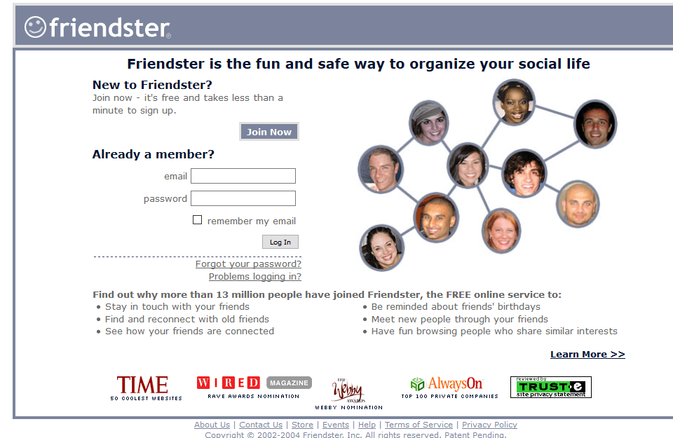 Friendster in 2004