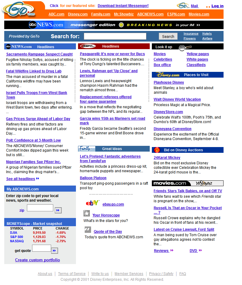GO.com in 2001