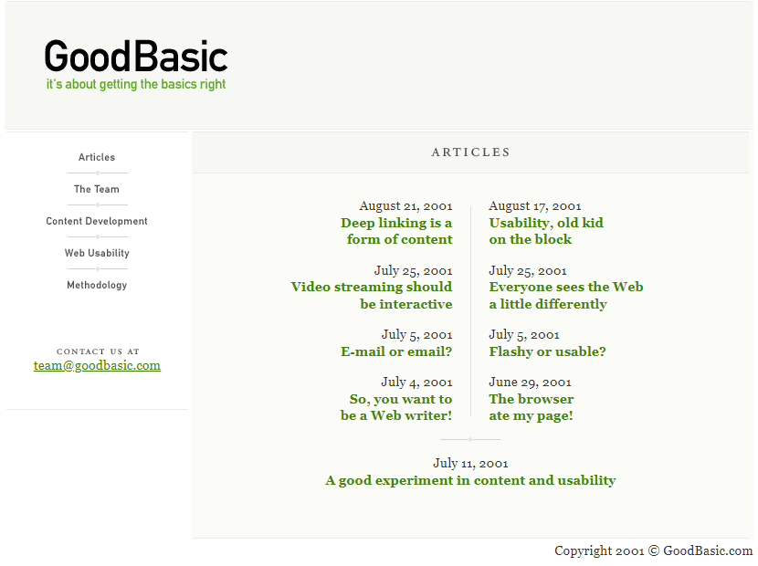 GoodBasic in 2001