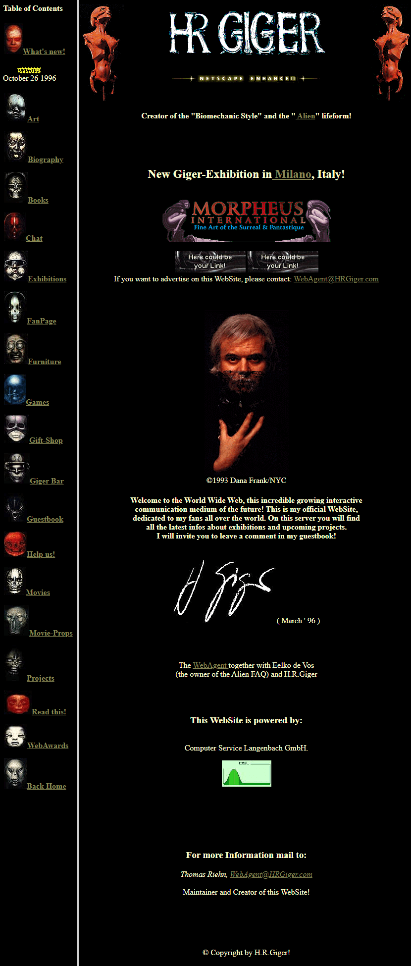 H. R. Giger in 1996