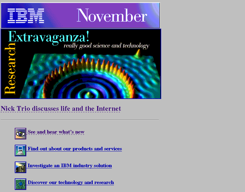 IBM website in 1994