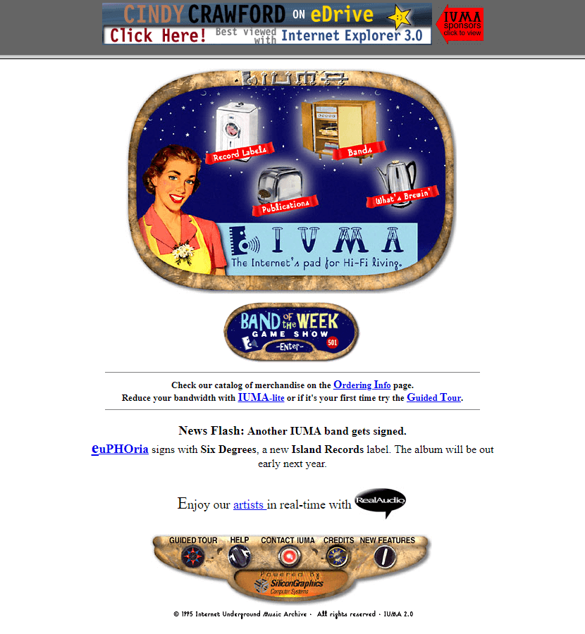 IUMA website in 1995