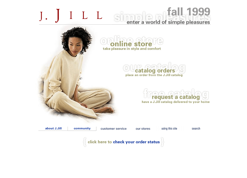 J. Jill Online Store website in 1999