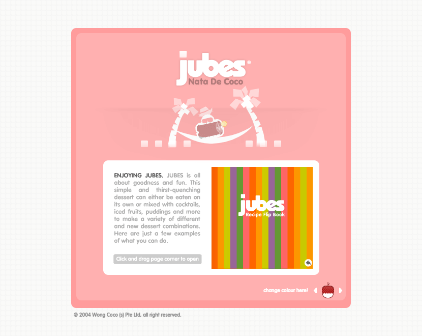 Jubes flash website in 2004