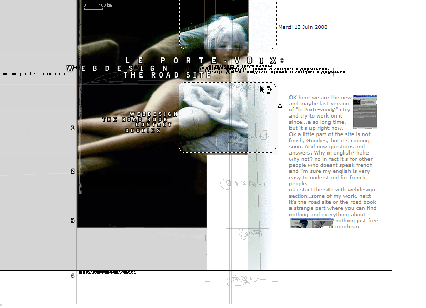 Le Porte-Voix website in 1999