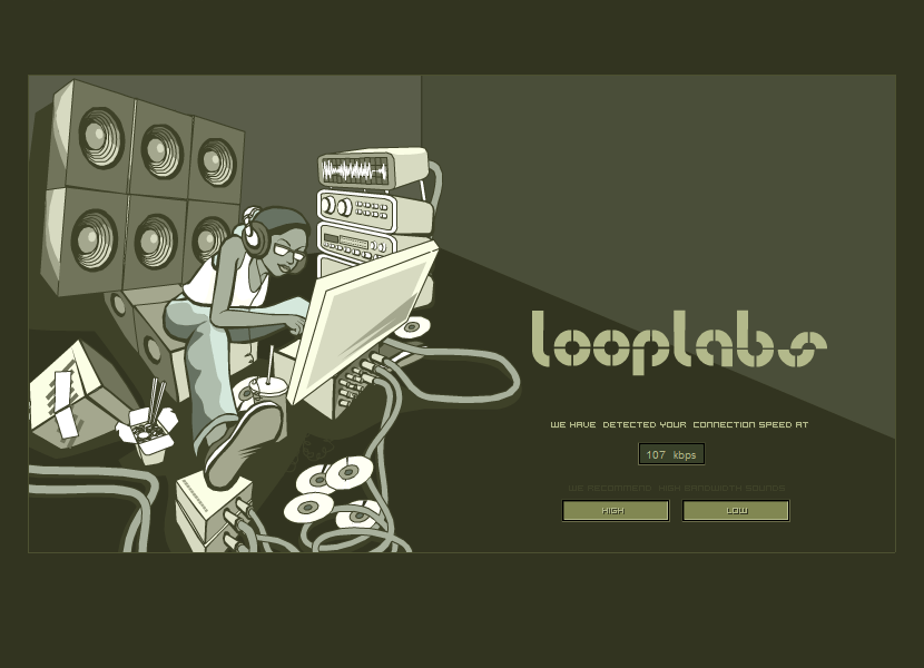 Looplabs website in 2002