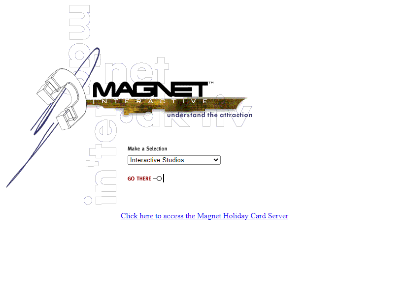 Magnet Interactive website in 1997