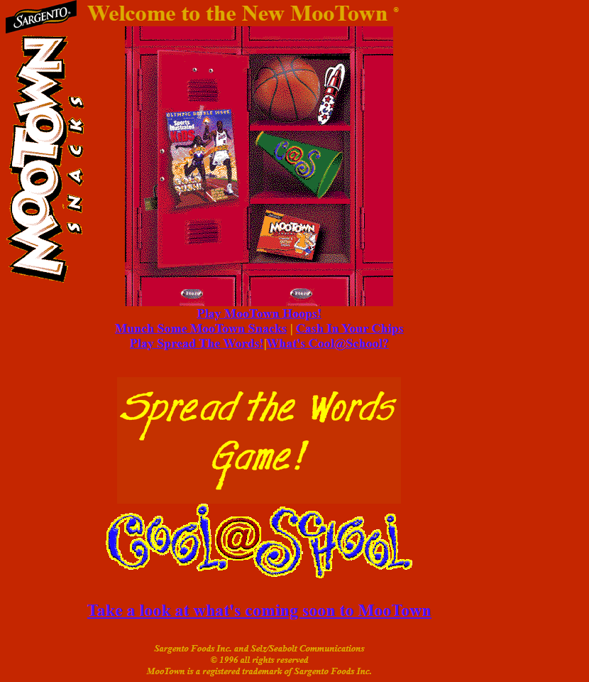 Mootown website in 1996