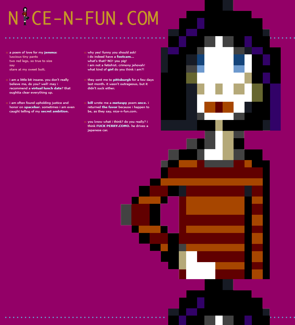 Nice-n-fun.com website in 2000