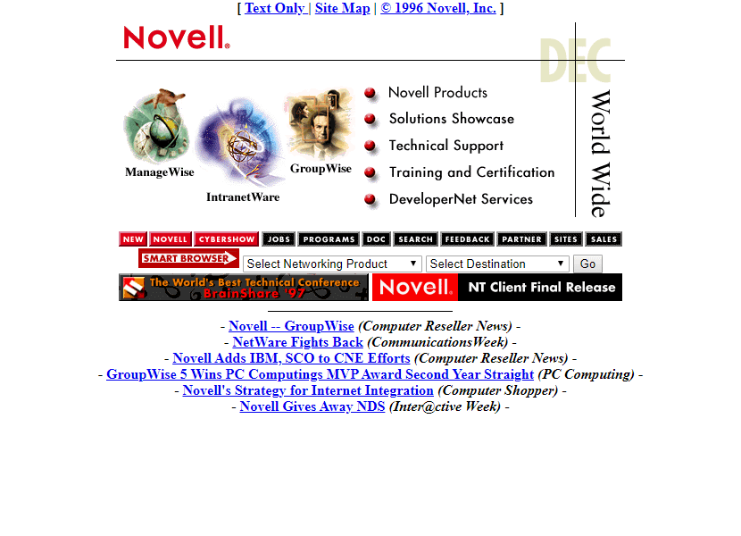 Novell in 1996