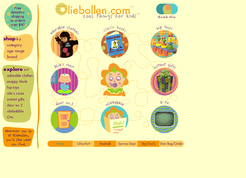 Oliebollen website in 1999