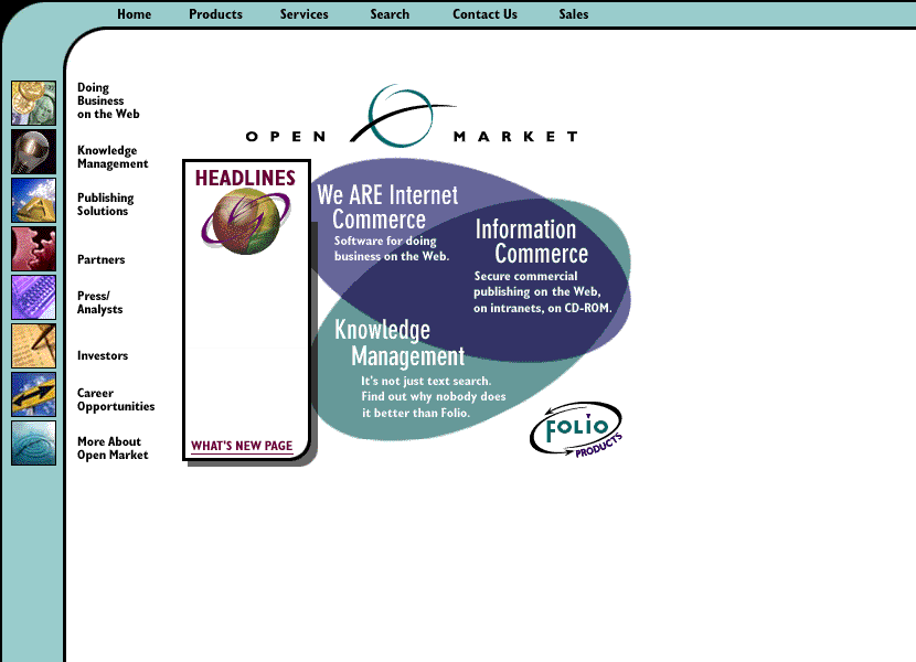 Open Market website in 1997