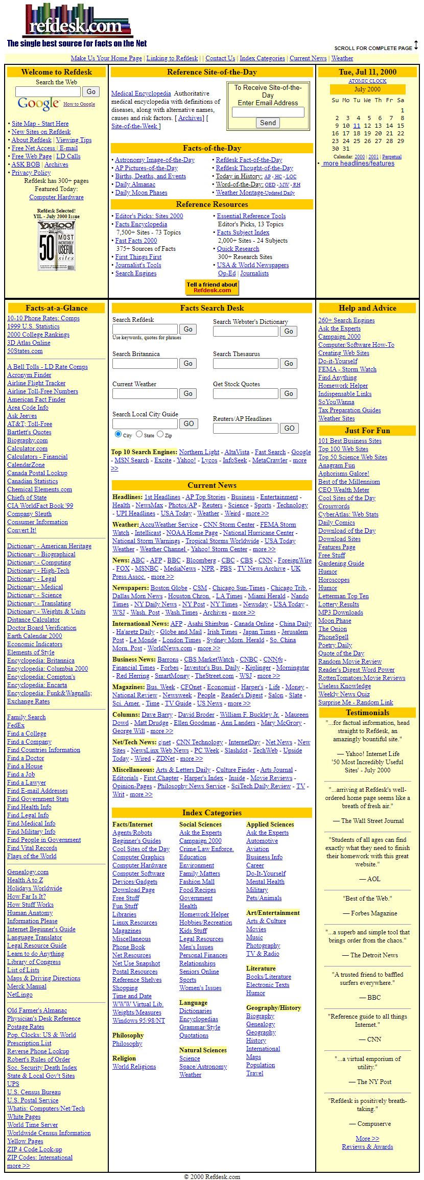 Refdesk.com in 2000