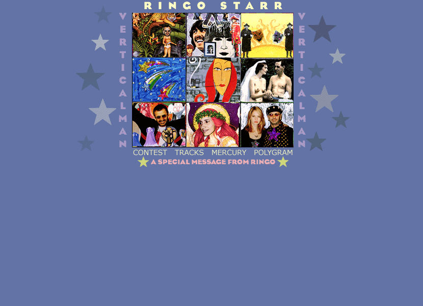 Ringo Starr website in 1998