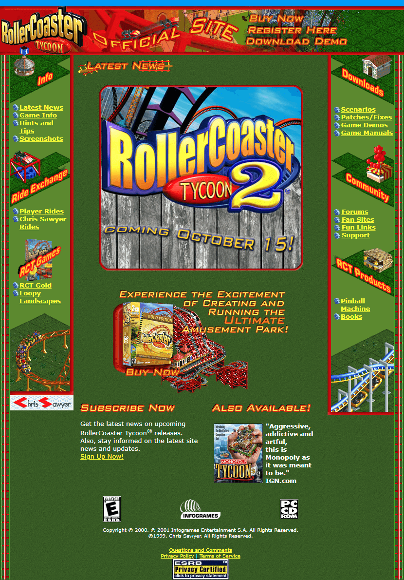 RollerCoaster Tycoon 2 (2002)