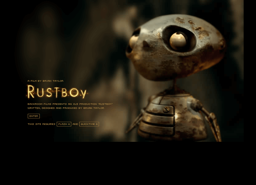 Rustboy flash website in 2001