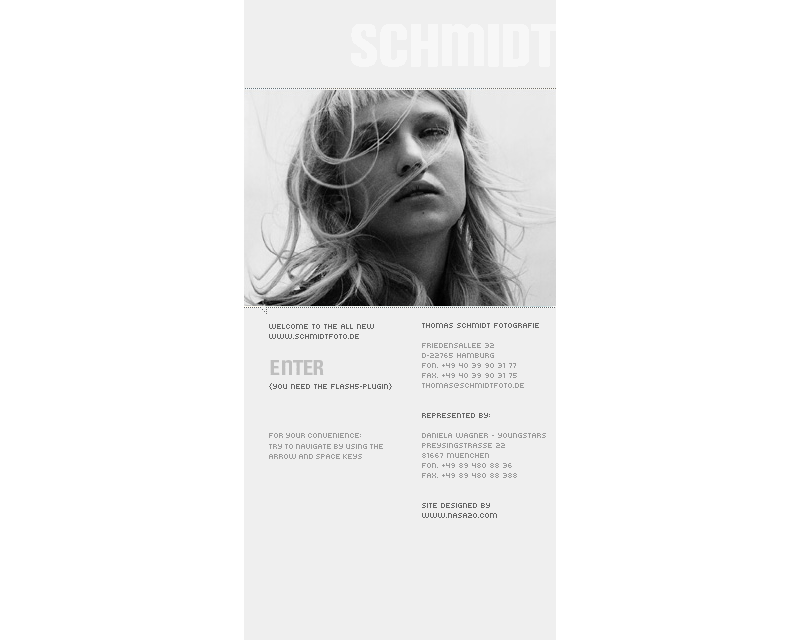 Schmidt Foto website in 2002