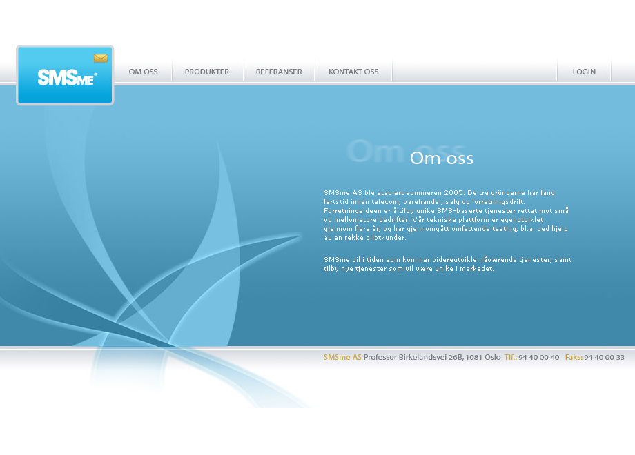 SMSme website in 2006