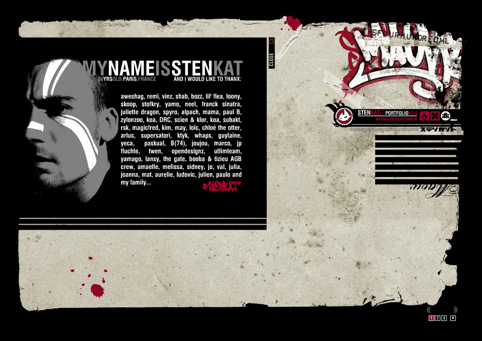 Stenkat flash website in 2004