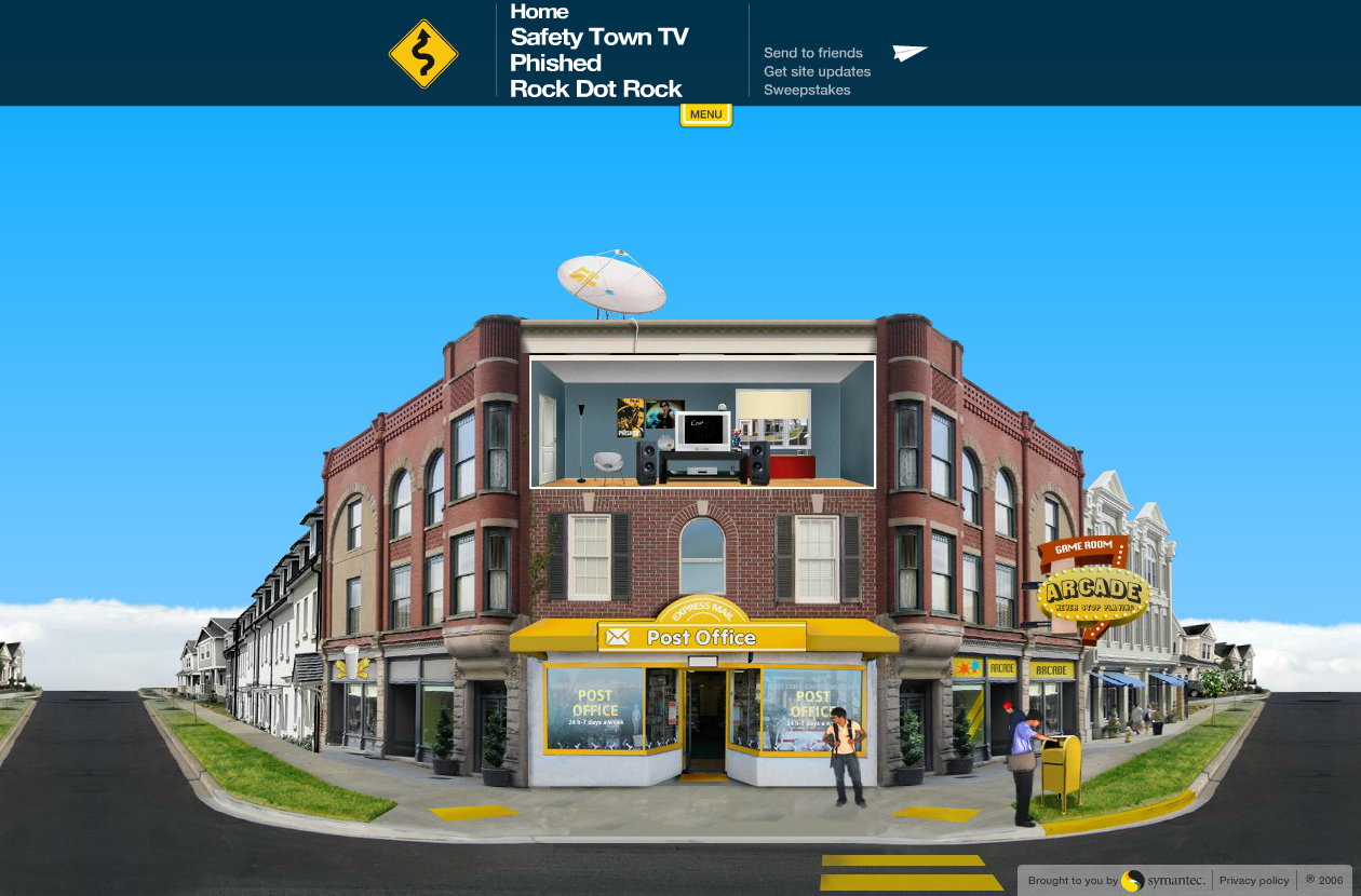 Symantec: Safety Town flash website in 2006