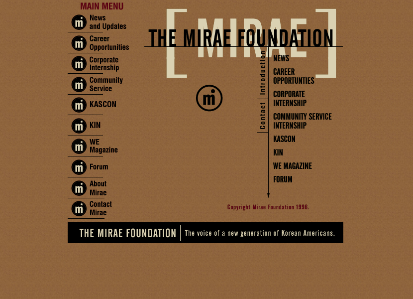 The Mirae Foundation in 1997
