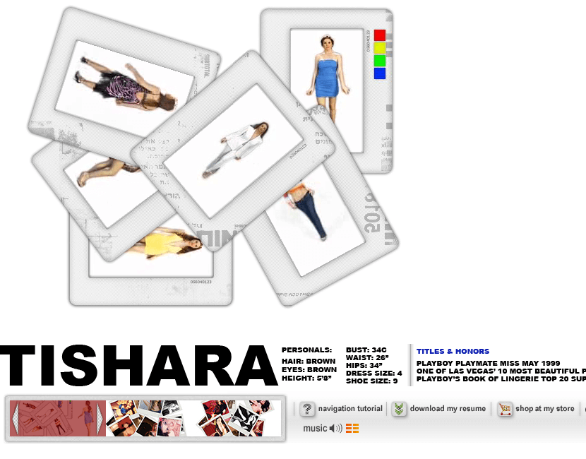 Tishara flash website in 2004