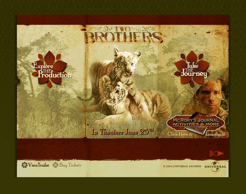 Two Brothers flash website in 2004