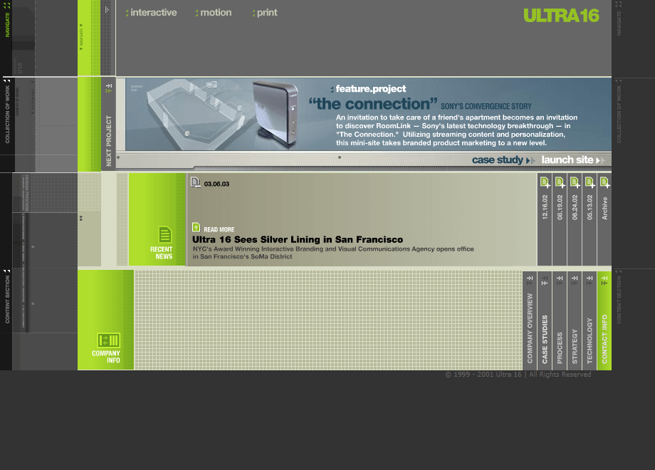 Ultra16 flash website in 2002