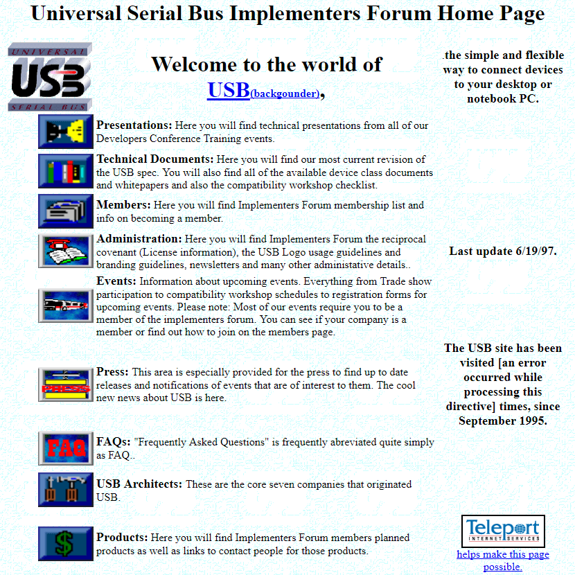 USB in 1997