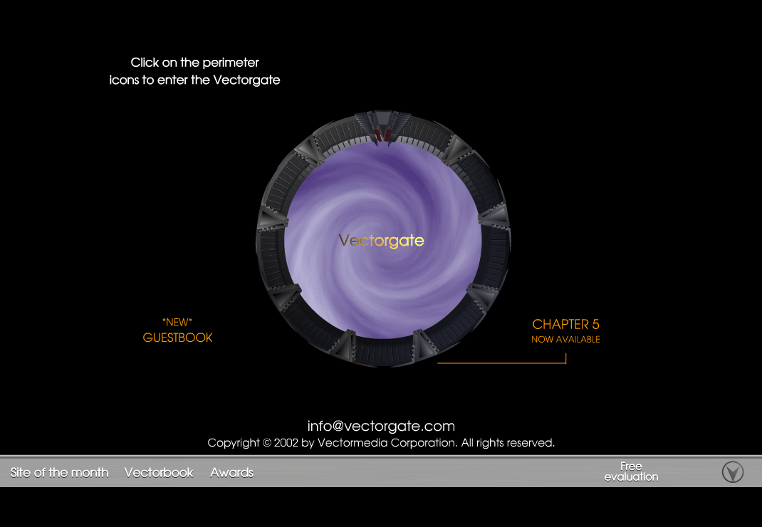 Vectorgate flash website in 2002