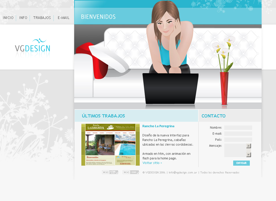 VG Design website in 2006