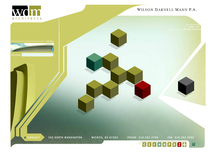 Wilson Darnell Mann Architects flash website in 2002