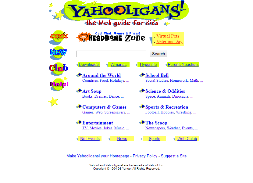 Yahooligans in 1998