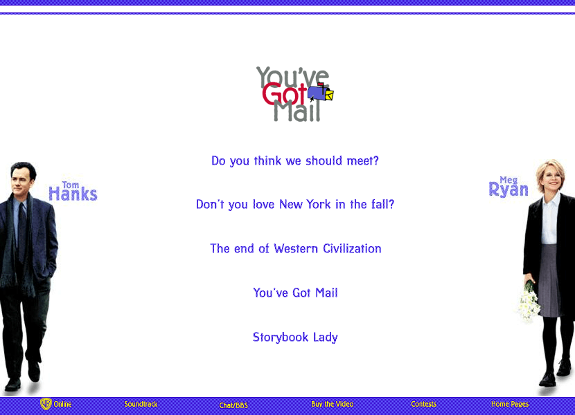 You've Got Mail in 1998 - Web Design Museum