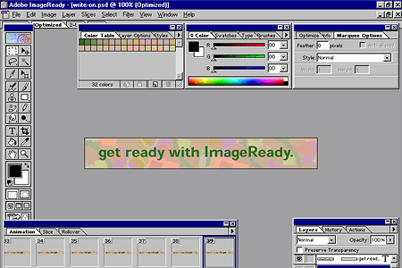 Adobe ImageReady 2.0 – Banner Animation