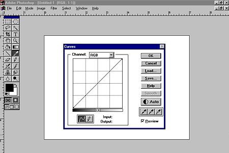 Adobe Photoshop 2.5 – Curves