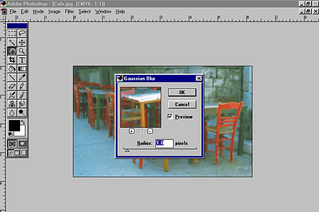 Adobe Photoshop 3.0 – Gaussian Blur