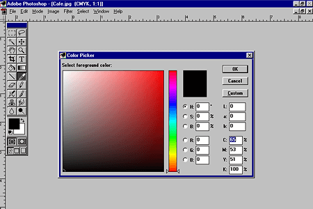 Adobe Photoshop 3.0 – Color Picker