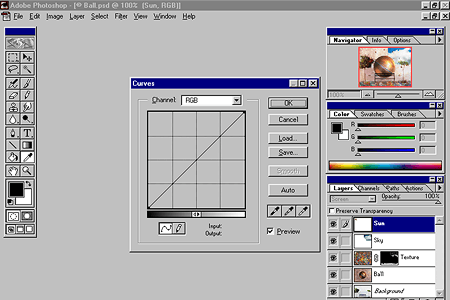 Adobe Photoshop 4.0 – Curves
